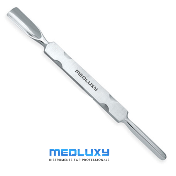 Medluxy Pro - Bokkenpootje - Dubbelzijdig - RVS - 14 cm - Nagelriemduwer
